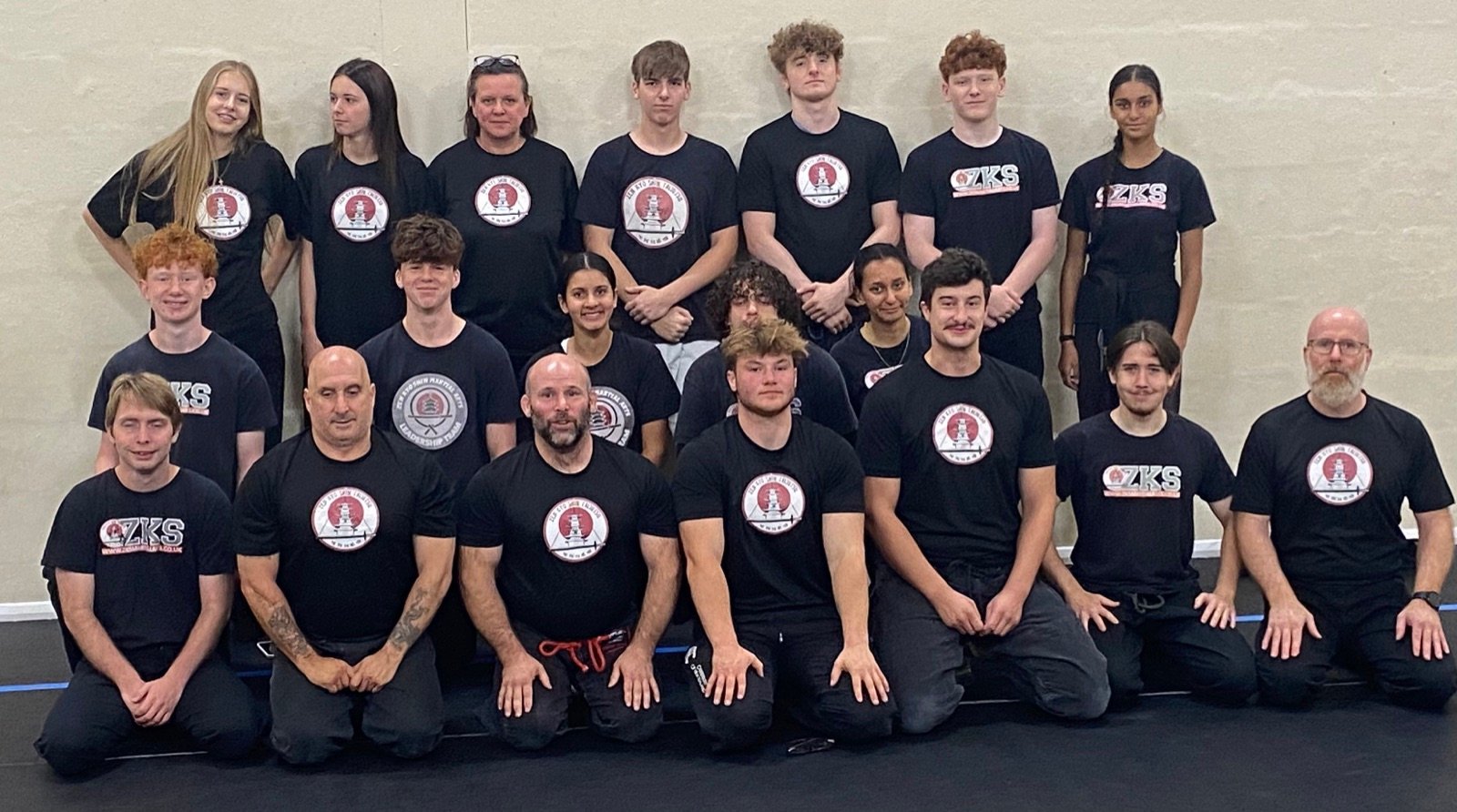 ZKS Martial Arts students and instructors together at the start of the new training year